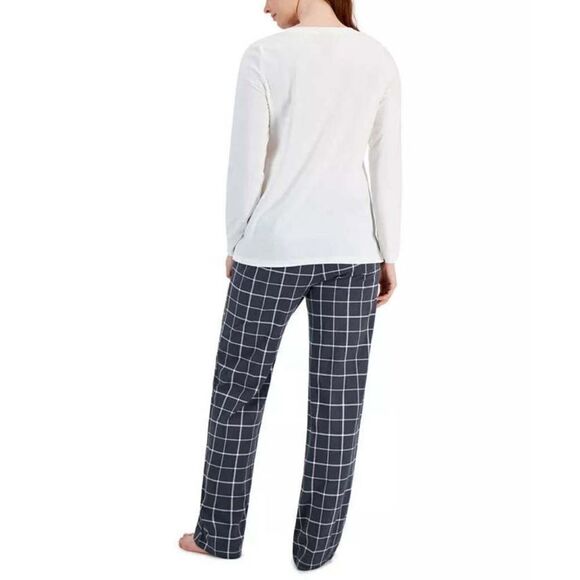 FAMILY PAJAMAS Matching Women's Mama Deer Mix It Family Pajama Set, grey New S - Picture 3 of 10